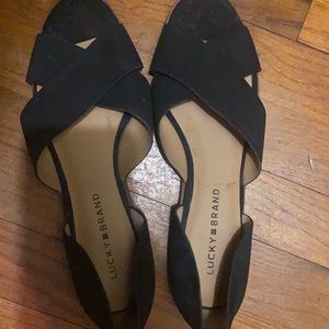 Black sandals. Never worn